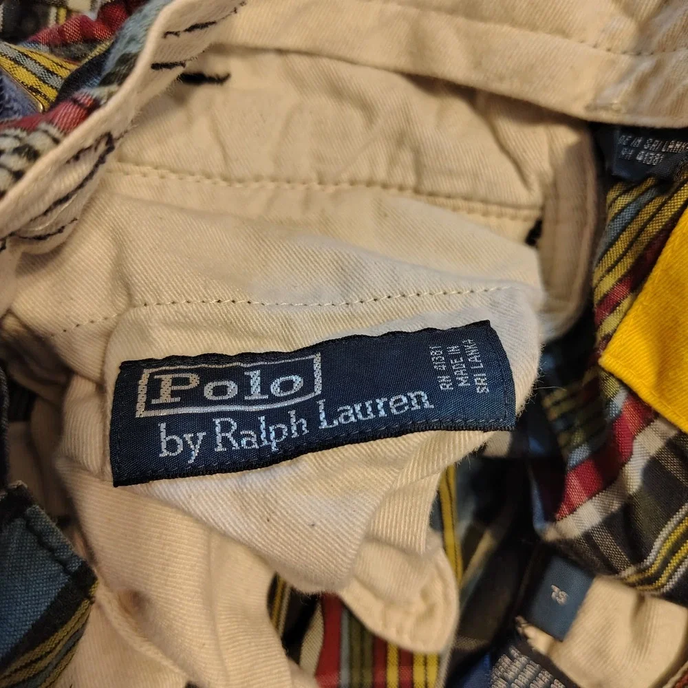 Polo Ralph Lauren Mens Plaid Cargo Shorts 38 Color Military Type C-1 Utility